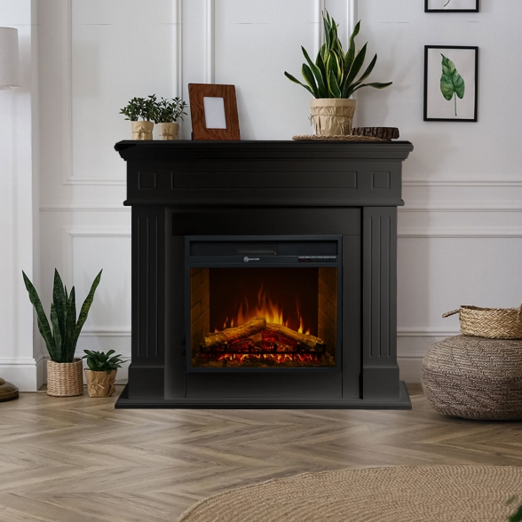 camino-elettrico-da-terra-in-legno-nero-cambridge-110x36x100h